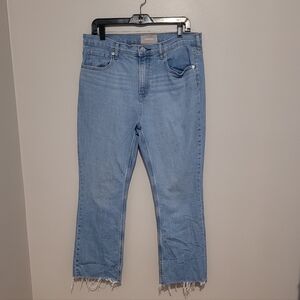 Everlane Distressed Cuff Ankle Jeans